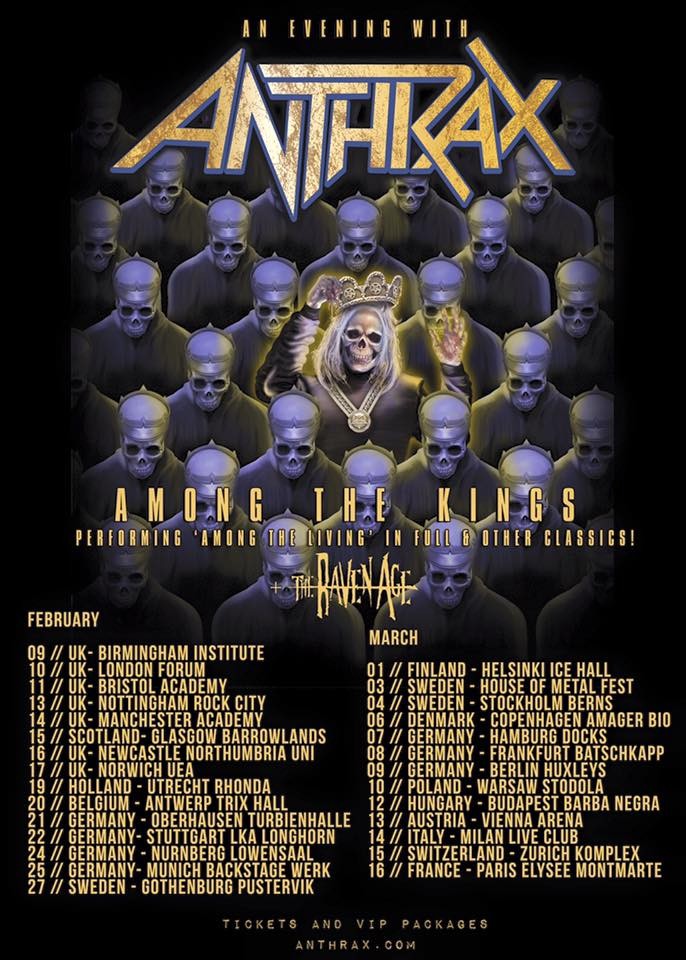 ANTHRAX en concert à Paris!