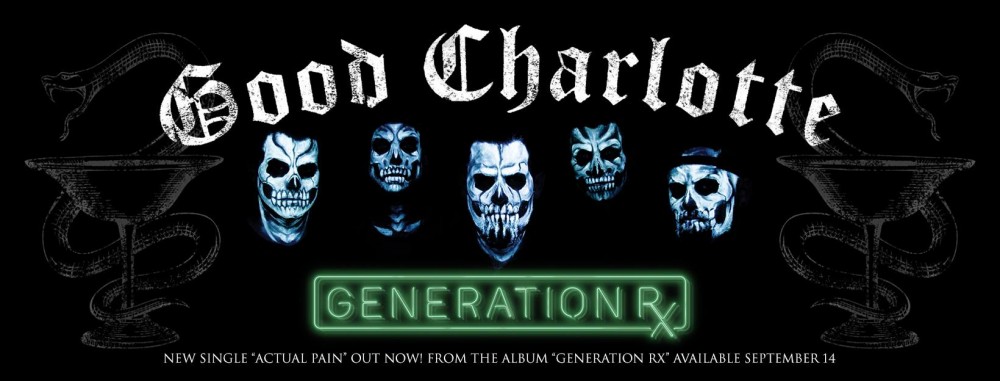 Good Charlotte, un nouvel album  '' Generation RX '' le 14 septembre! En concert au Zénith le 8 février 2019!