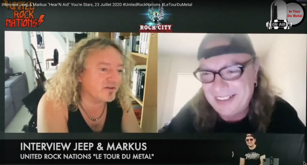 Interview avec Jeep & Markus à propos du clip vidéo de Hear N' Aid, "You're Stars" 2020 