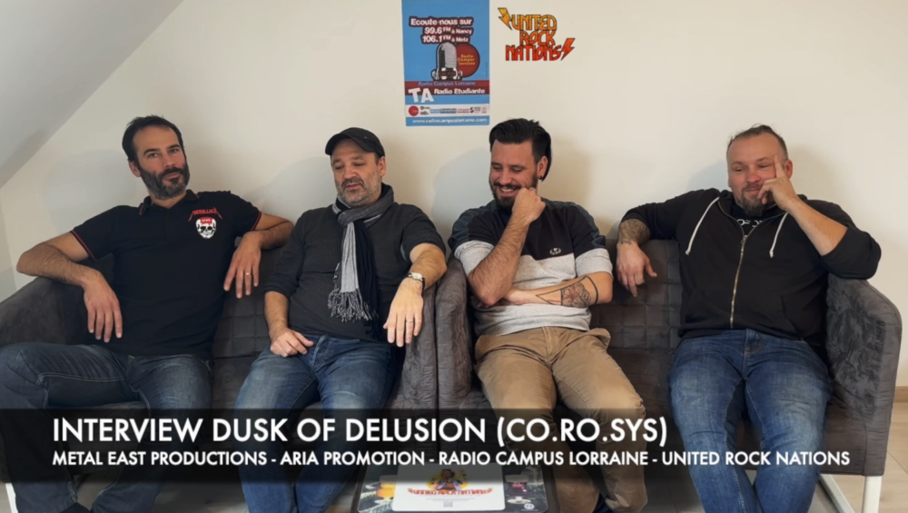 Interview de DUSK OF DELUSION pour la sortie de leur nouvel album "COrollarian RObotic SYStem [CO.RO.SYS]" 