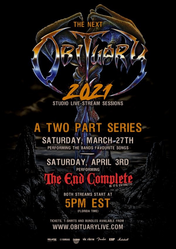 Interview avec John Tardy d'OBITUARY pour les live stream  Metal is Contagious + The End Complete ! 