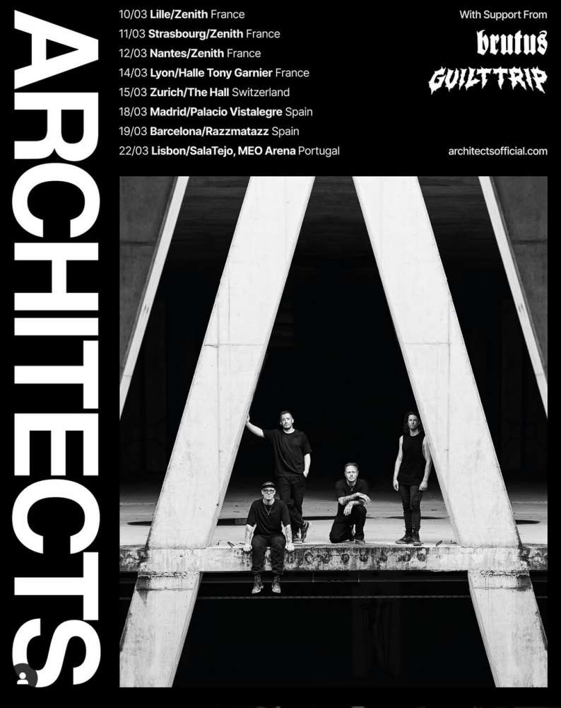 Architects : en tête d’affiche de la Halle Tony Garnier le vendredi 14 mars 2025 