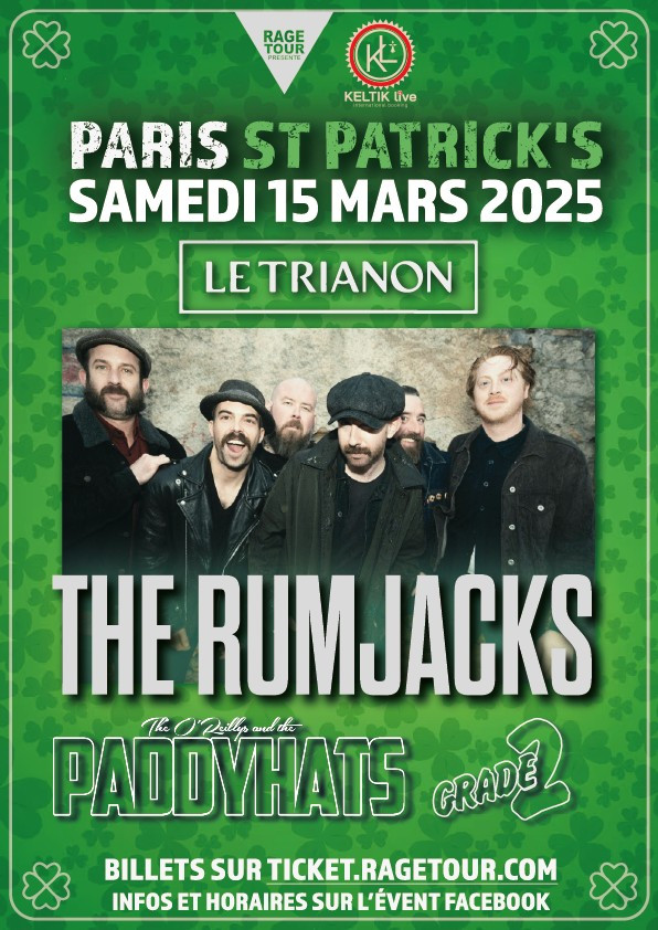 Paris célèbre la Saint-Patrick avec The Rumjacks et leurs invités ! 