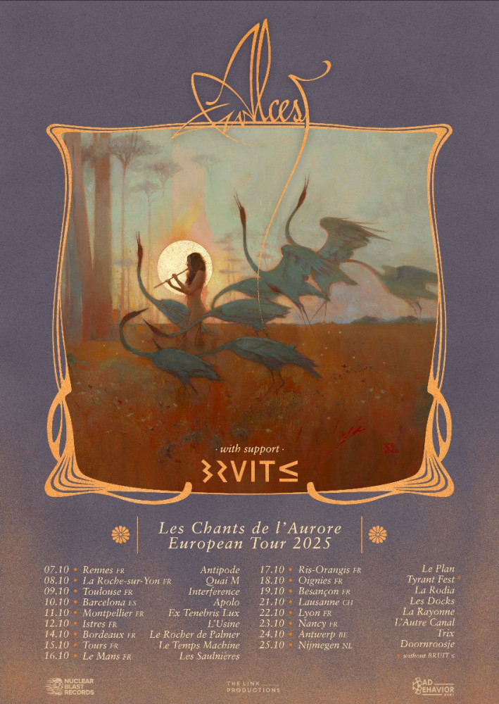Alcest & BRUIT ≤ en tournée européenne cet automne ! 