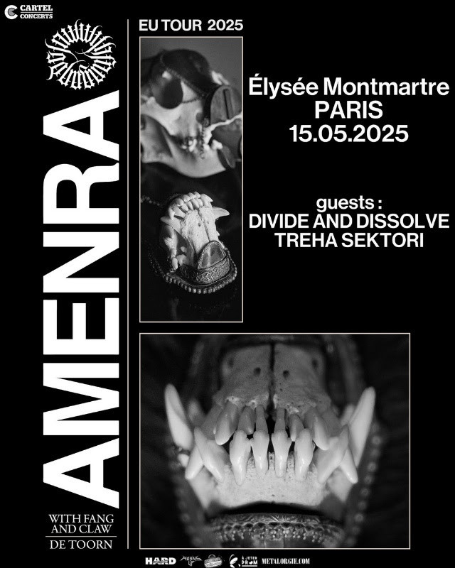 AMENRA, Divide and Dissolve & Treha Sektori à Paris @ Paris (15.05.2025) // concert Cartel 