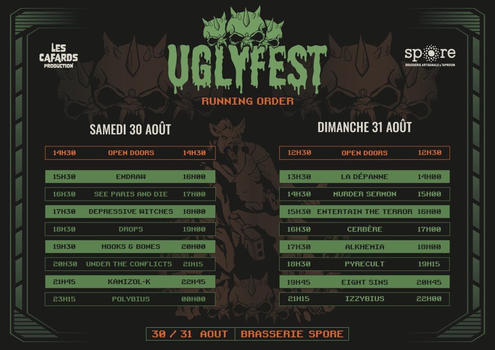 Uglyfest : Découvrez le running order de l'édition 2025 ! 