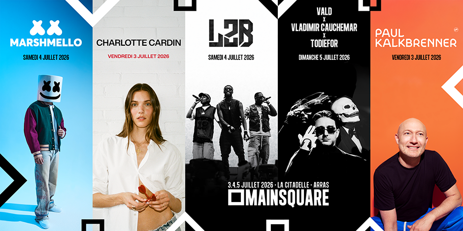 Main Square Festival 2026 : MARSHMELLO, CHARLOTTE CARDIN et PAUL KALKBRENNER rejoignent l'affiche de la 20ᵉ édition 