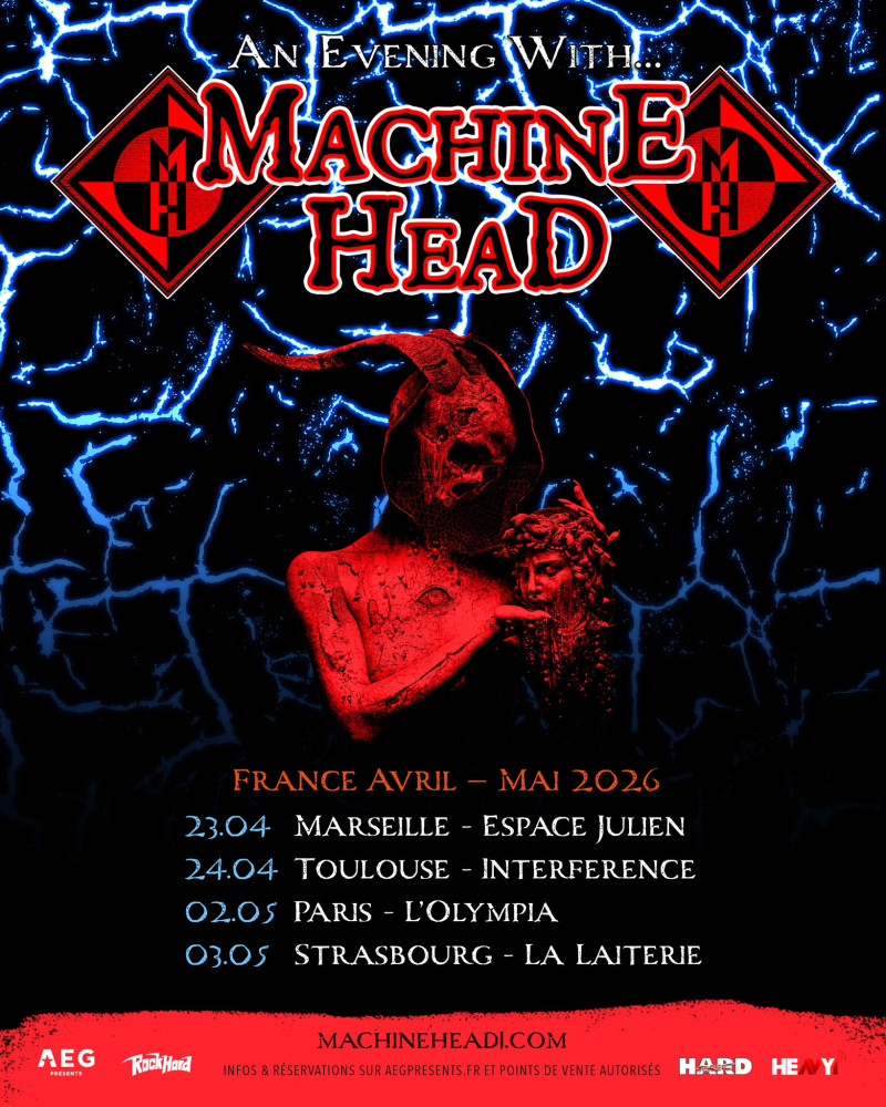 Machine Head annonce sa tournée française 2026 ! 
