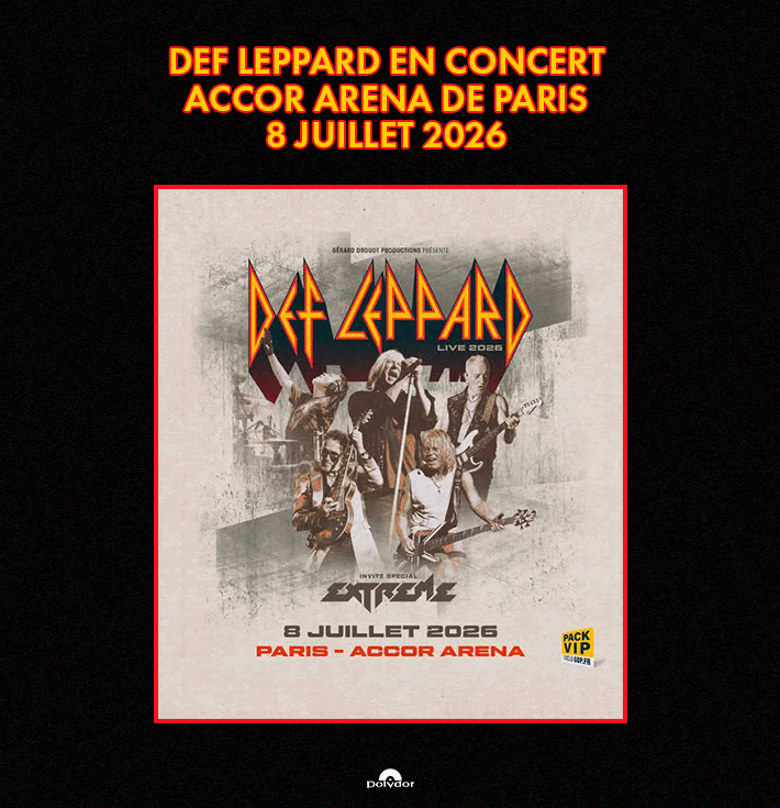 DEF LEPPARD, avant leur grand retour à Paris début juillet, les légendes du rock britannique lancent un nouveau single ! 