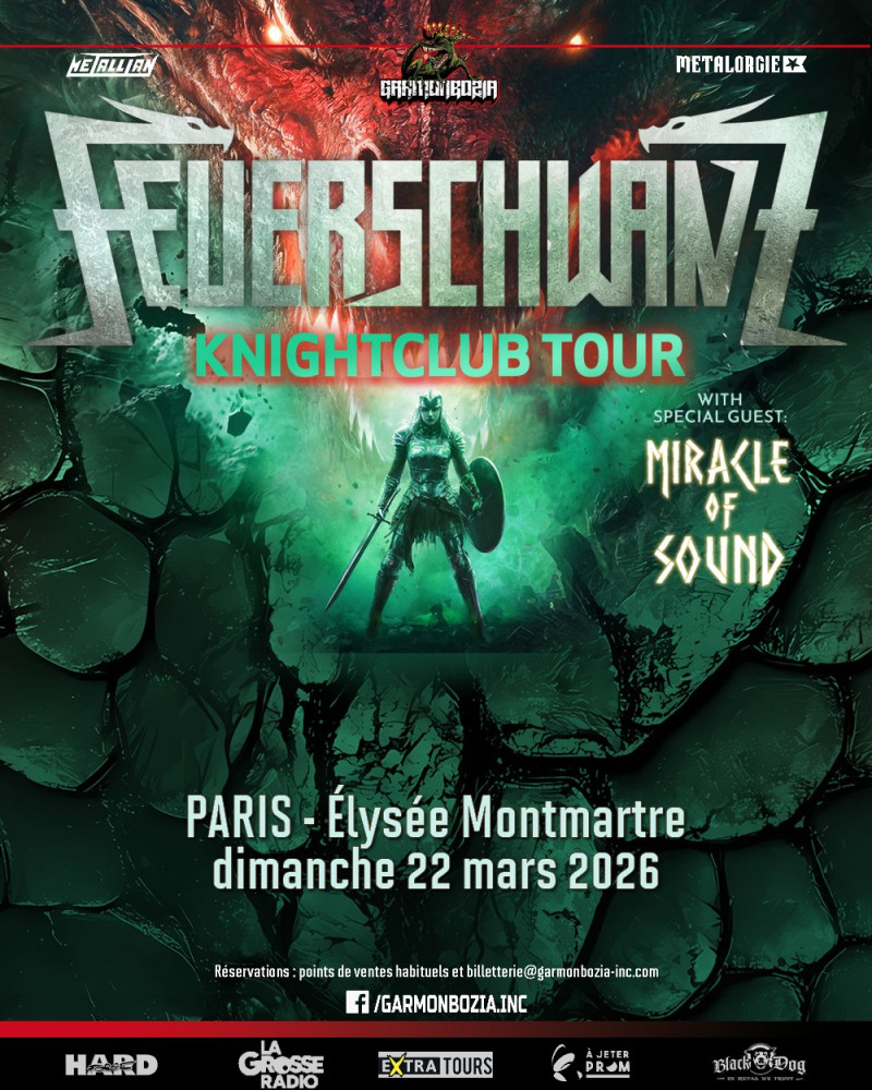 FEUERSCHWANZ revient en France pour un concert épique le 22 mars 2026 