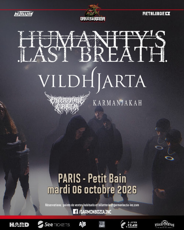 HUMANITY'S LAST BREATH, Vildhjarta, Enterprise Earth, Karmanjakah - 06.10.2026 @ Paris // concerts Garmonbozia 