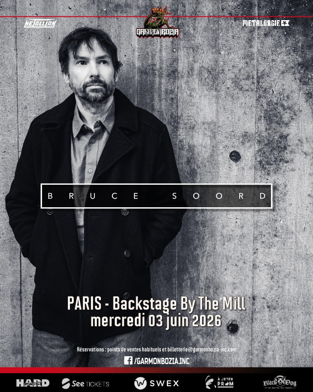 BRUCE SOORD (de The Pineapple Thief) - 03.06.2026 @ Paris // concert Garmonbozia 