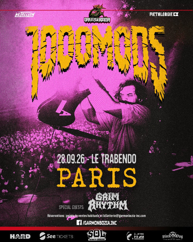 1000MODS, Grim Rhythm - 28.09.2026 @ Paris // concert Garmonbozia 