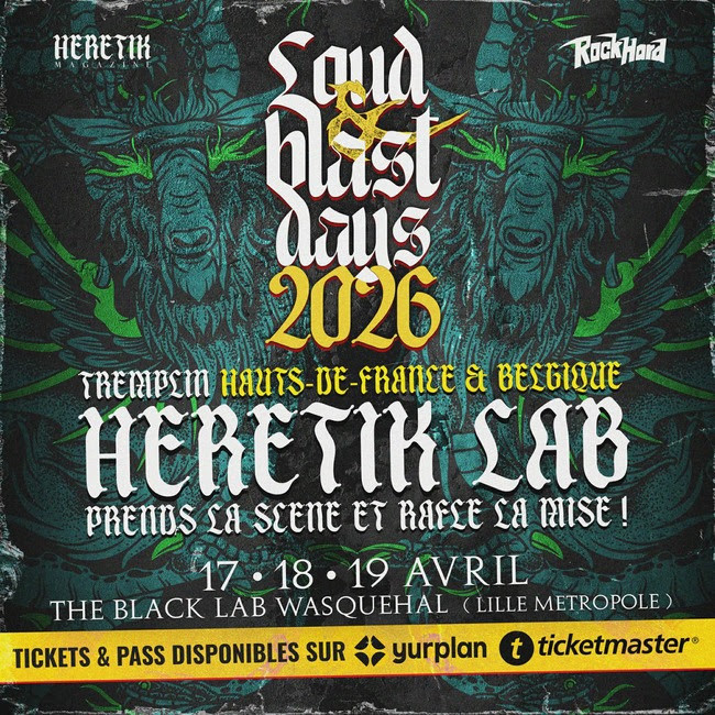 LOUD&BLAST DAYS à The Black Lab (Wasquehal) les 17, 18 & 19 avril 2026 
