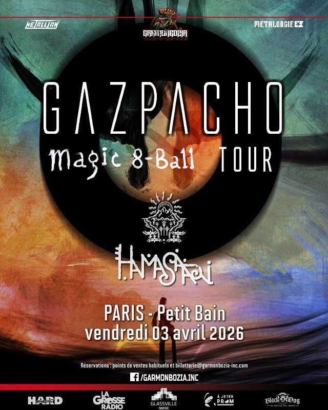 [ce vendredi] GAZPACHO, Hamasaari @ Paris // concert Garmonbozia 