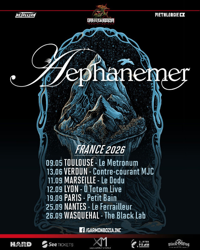 AEPHANEMER en tournée(s) française(s) // concerts Garmonbozia 