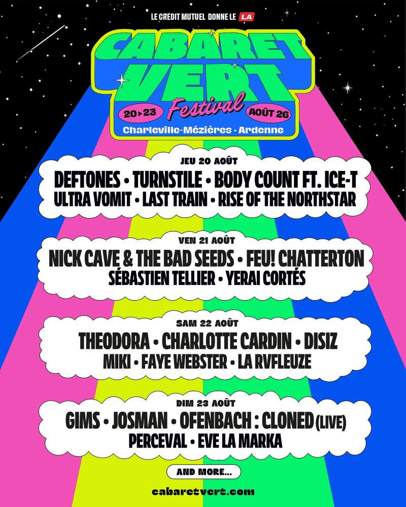 Cabaret Vert 2026: Deftones, Tunrnstile Body Count 