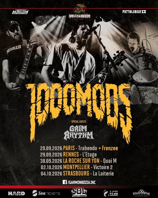 1000MODS et Grim Rhythm en tournée française // concerts Garmonbozia 