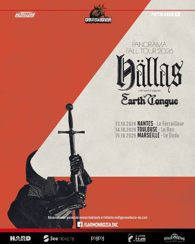 HÄLLAS et Earth Tongue en tournée française - 10.2026 // concerts Garmonbozia 