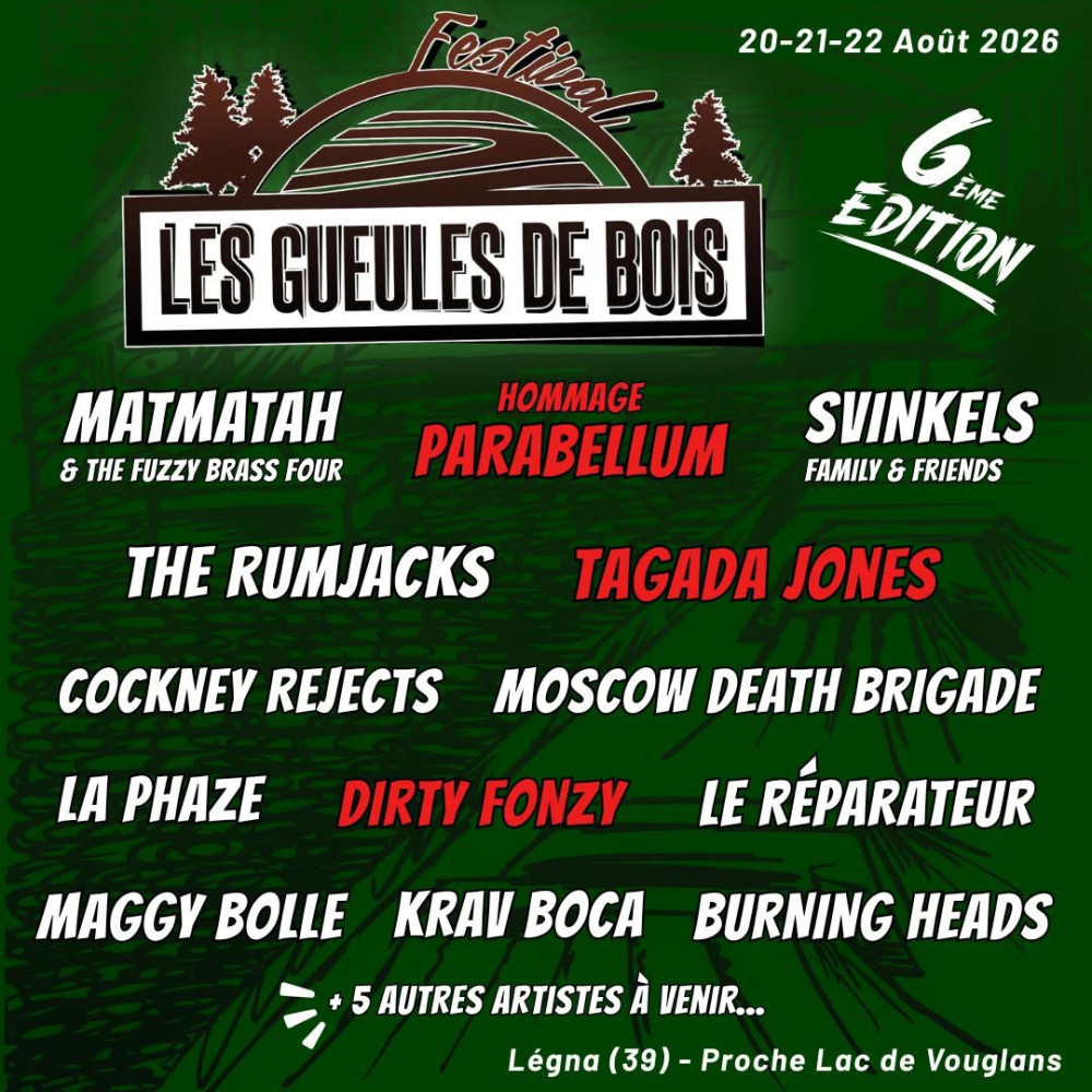 Festival Les Gueules de Bois 2026 : Du gros son, du BMX et de la culture locale au cœur du Jura 