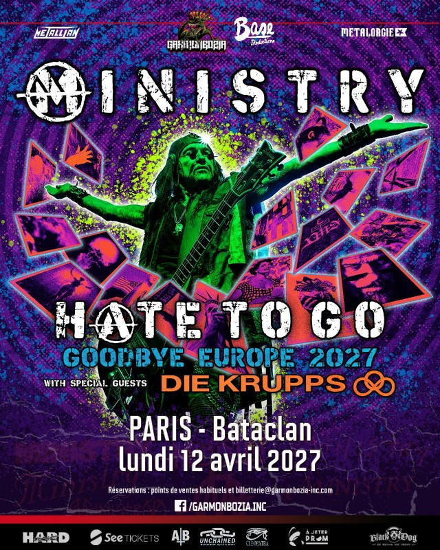 MINISTRY et Die Krupps en concert à Paris // concerts Garmonbozia 