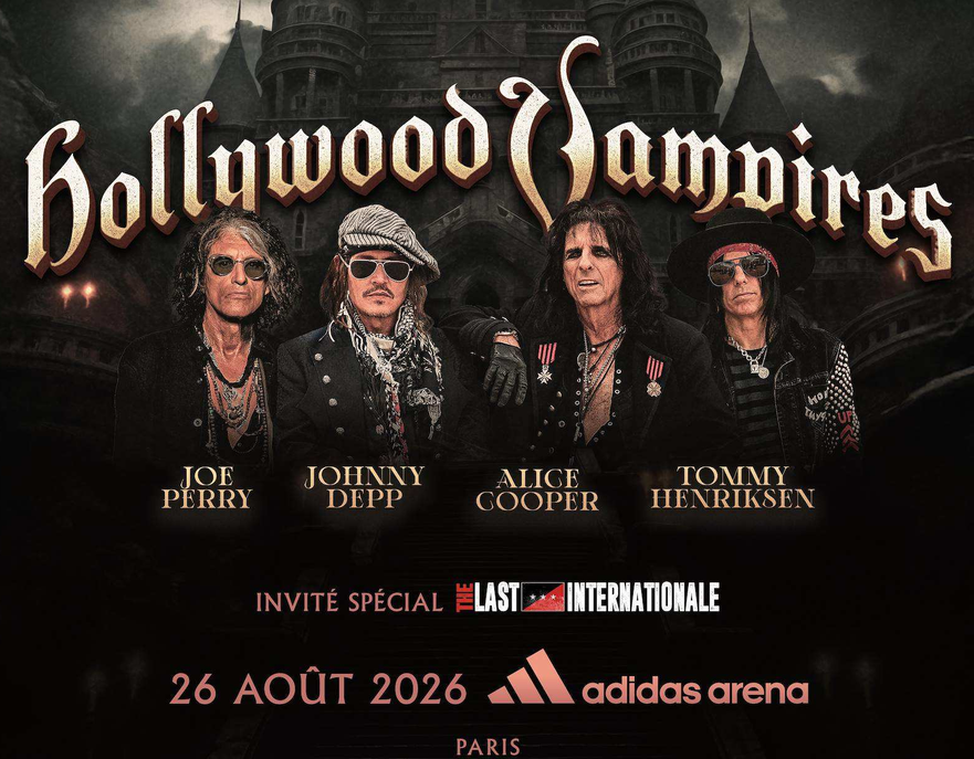The Last Internationale special guest pour le concert de The Hollywood Vampires à l'Adidas Arena 