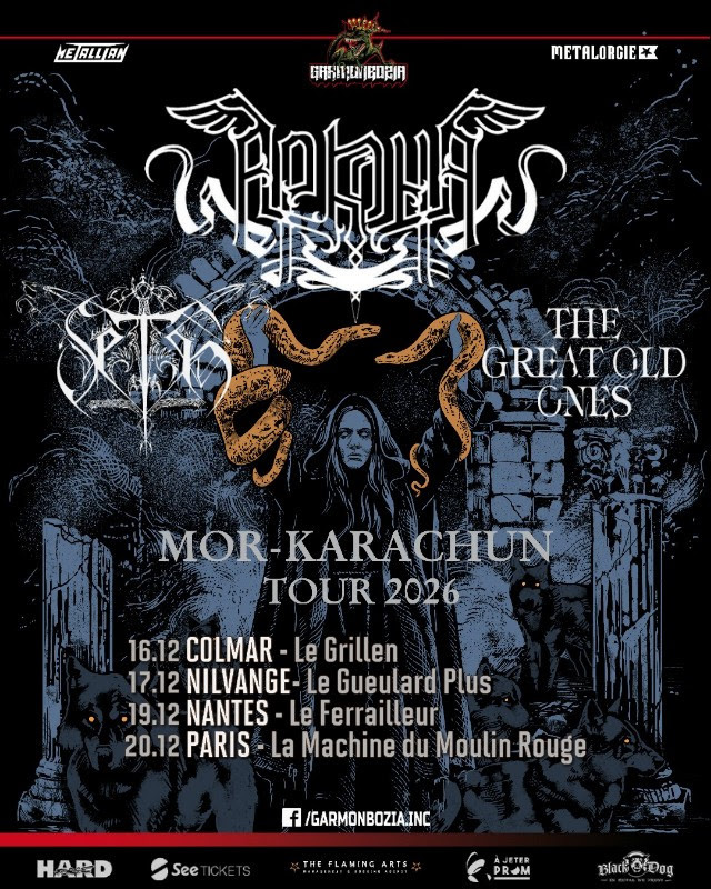 ARKONA, Seth, The Great Old Ones en tournée française // concerts Garmonbozia 