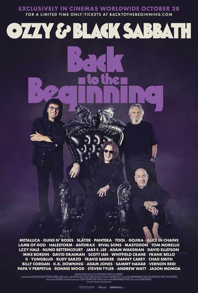 BLACK SABBATH et OZZY OSBOURNE dévoilent le trailer du film de concert 'Ozzy & Black Sabbath: Back To The Beginning', en salles le 28 octobre 2026 