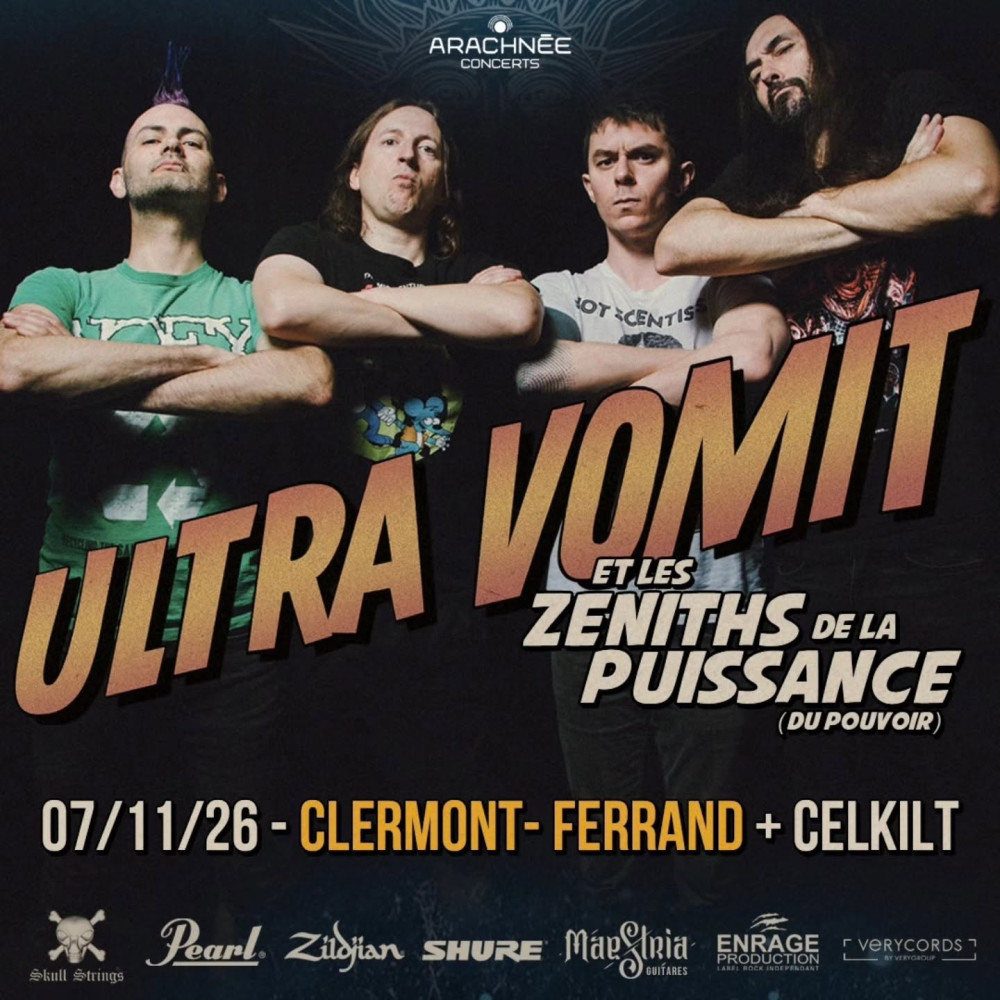 Ultra Vomit au Zenith de Clermont Ferrand le 7 novembre 2026 