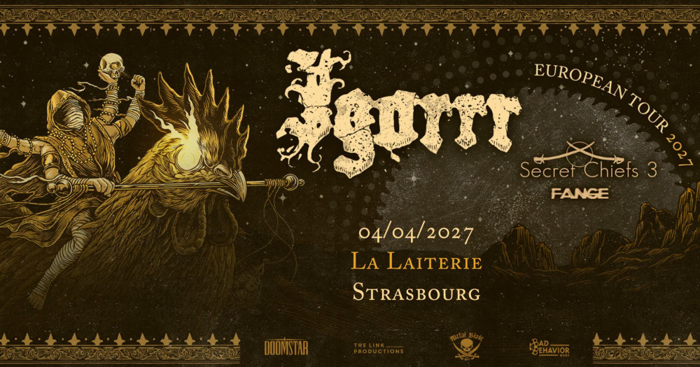 IGORRR + SECRET CHIEFS 3 + FANGE en concert à La Laiterie de Strasbourg 04/04/2027 //The Link Productions 