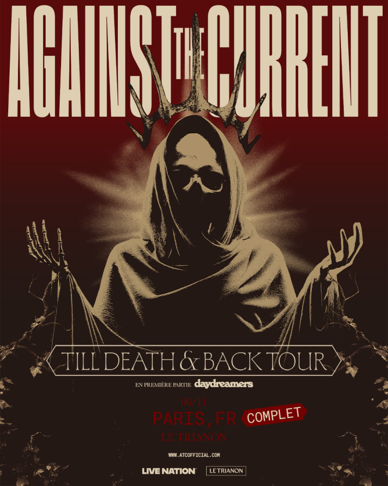 AGAINST THE CURRENT : nouvel album ‘Till Death & Back’ le 30 octobre 2026, en concert au Trianon (Paris) le 06/11/2026 // Live Nation 