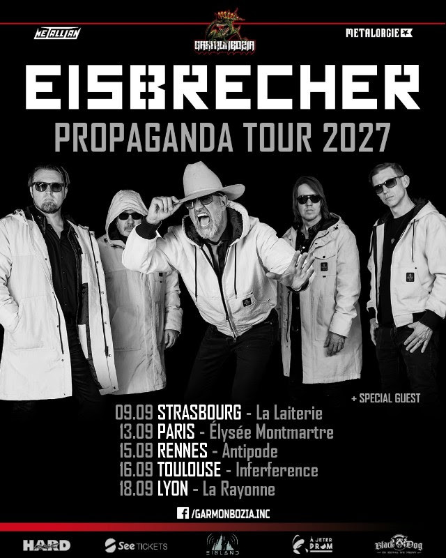 EISBRECHER en tournée française (09.2027) // concerts Garmonbozia 