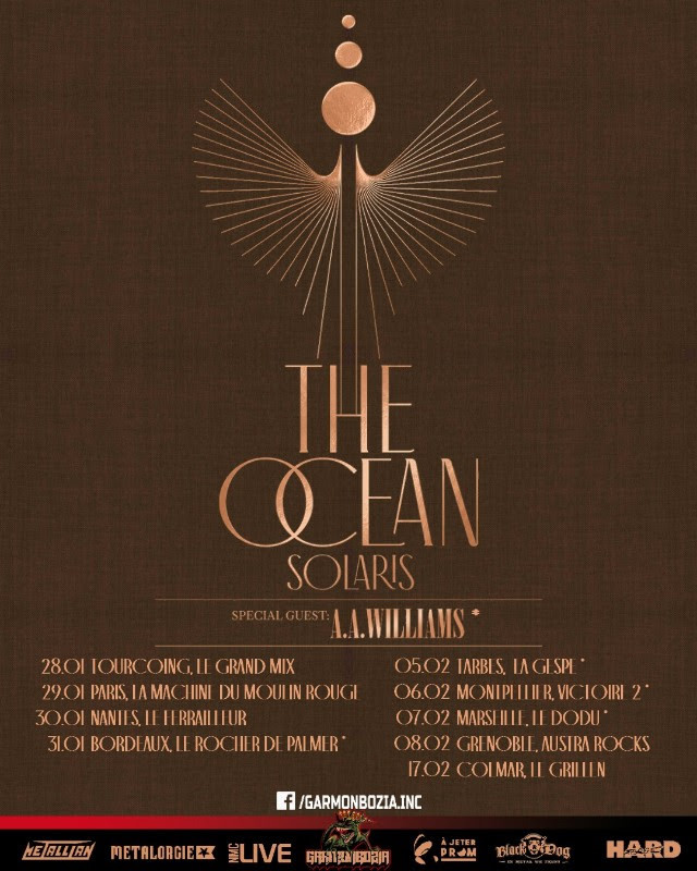 THE OCEAN : 9 dates françaises (01+02.2027) // concerts Garmonbozia 