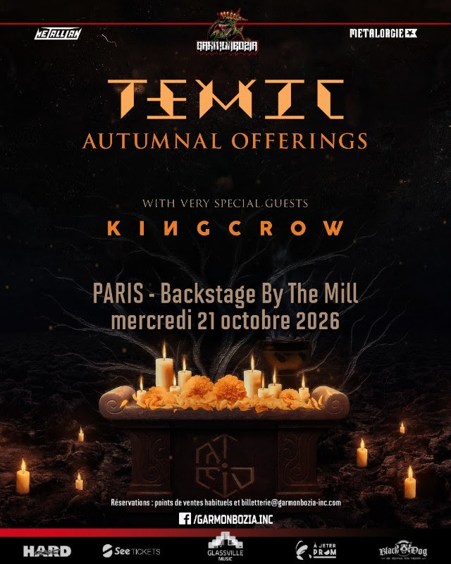 Cette semaine:TEMIC et Kingcrow en concert à Paris // concert Garmonbozia 