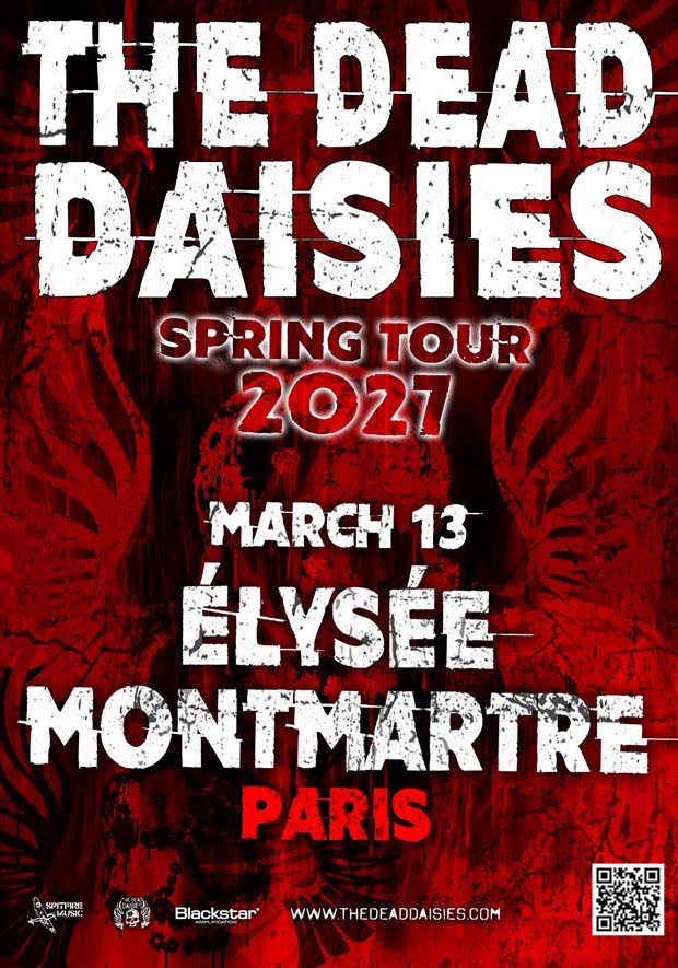 THE DEAD DAISIES à voir en concert à Paris en mars 2027 avec son nouveau chanteur ! 1er single en ligne ! 
