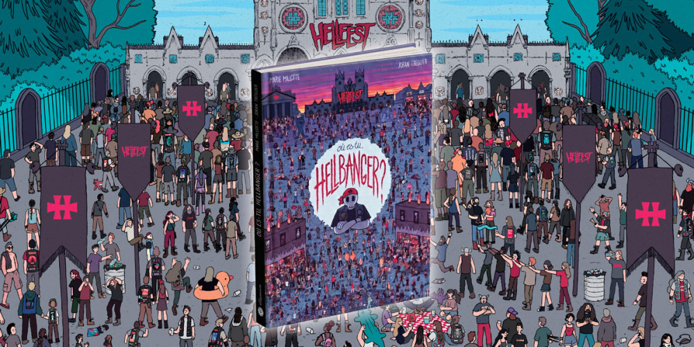 Hellfest : les éditions Rouquemoute publient 'Où es-tu, Hellbanger ?', un cherche et trouve au cœur du festival, en librairies le 10 décembre 2026 