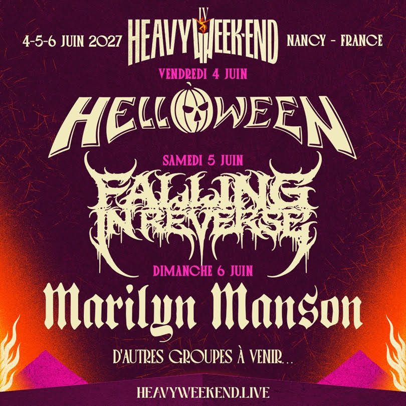 Heavy Week-end 2027 : annonce des trois têtes d'affiche de la 4ème édition ! 