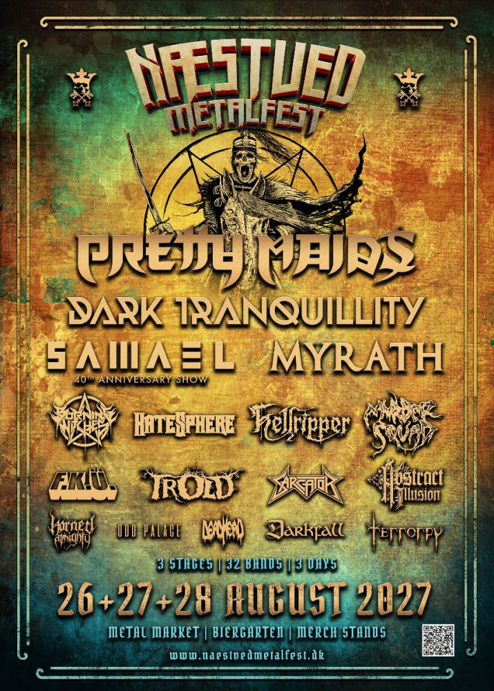 Næstved Metalfest annonce Pretty Maids et sept autres groupes pour son édition prévue du 26 au 28 août 2027 