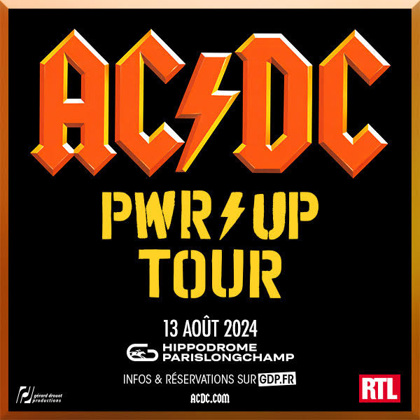 AC/DC en concert à Paris le 13 août 2024 ! 