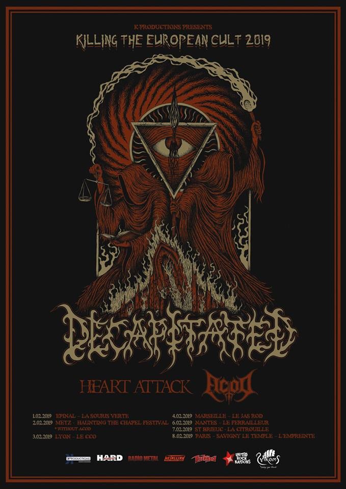 ACOD sera sur les routes de France en compagnie de DECAPITATED! 
