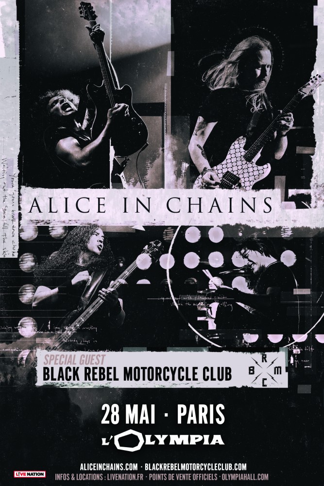 ALICE IN CHAINS sera en concert le 28 mai 2019 à l'Olympia de Paris! 