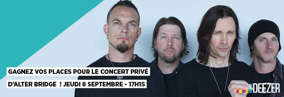 ALTER BRIDGE : Deezer Acoustic Session @Hard Rock Café ce jeudi ! 