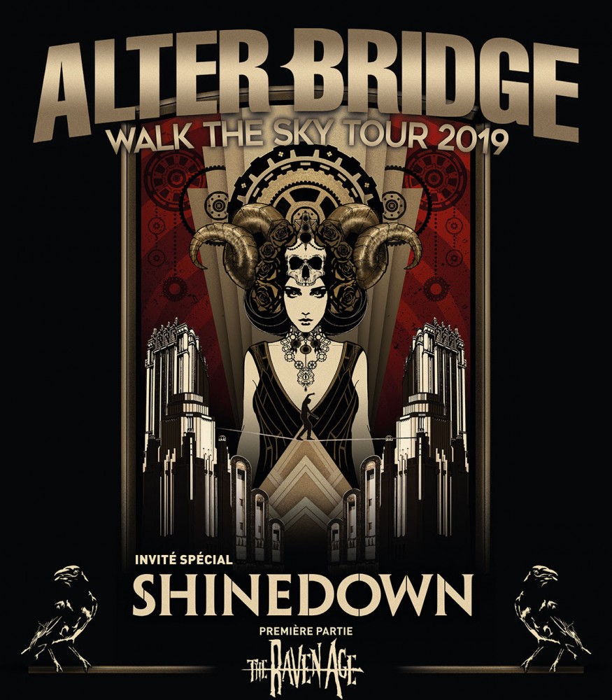 Alter Bridge, Shinedown et The Raven Age en concert à L'Olympia le 9 décembre 2019!
