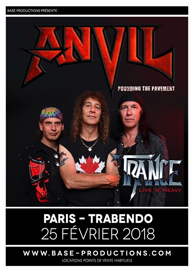 ANVIL ce dimanche en concert à Paris ! 