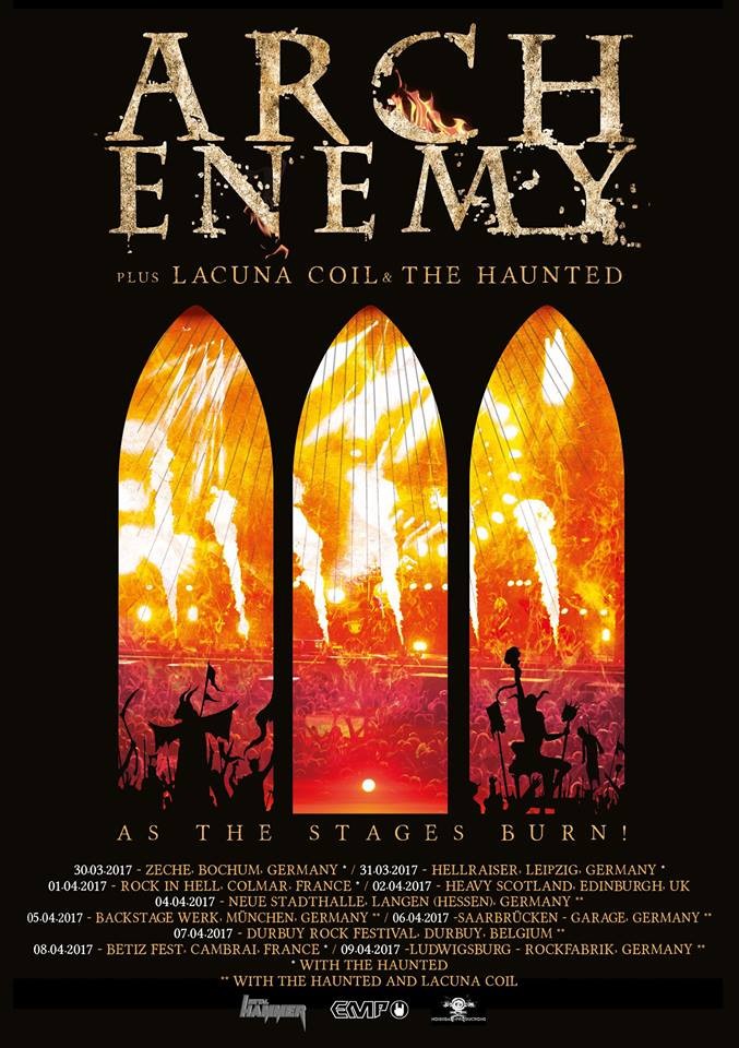 ARCH ENEMY, trailer du nouveau DVD AS THE STAGES BURN! 