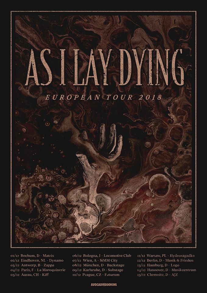 As I Lay Dying confirme son retour avec une tournée européenne 