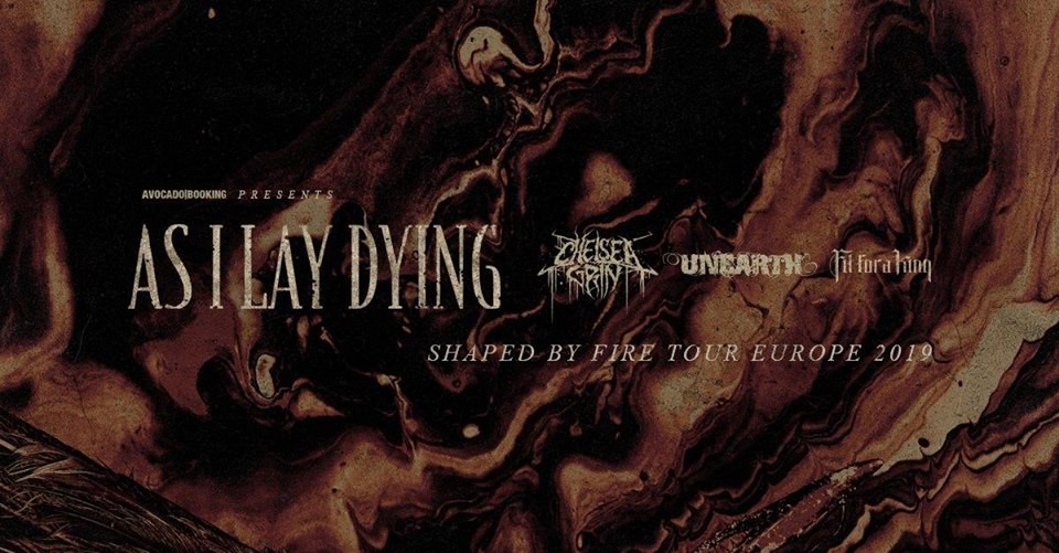As I Lay Dying - Shaped By Fire Tour Europe 2019 l Paris