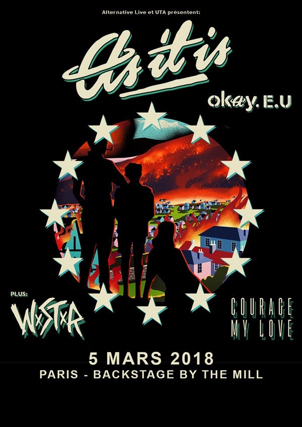 AS IT IS, en concert à Paris lundi prochain, 5 mars! 