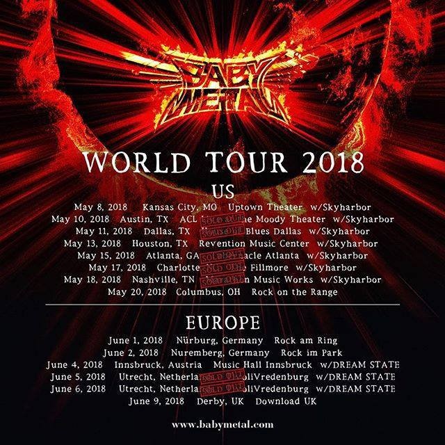 BabyMetal dévoile le clip de ''Distorsion'' en l'honneur de sa tournée mondiale 