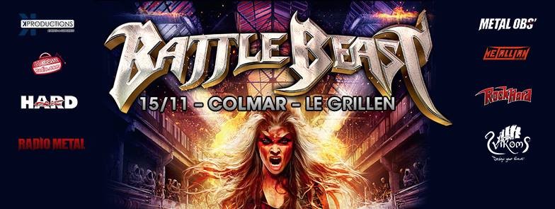 Battle Beast et Silver Dust seront à Colmar le mercredi 15 novembre! 